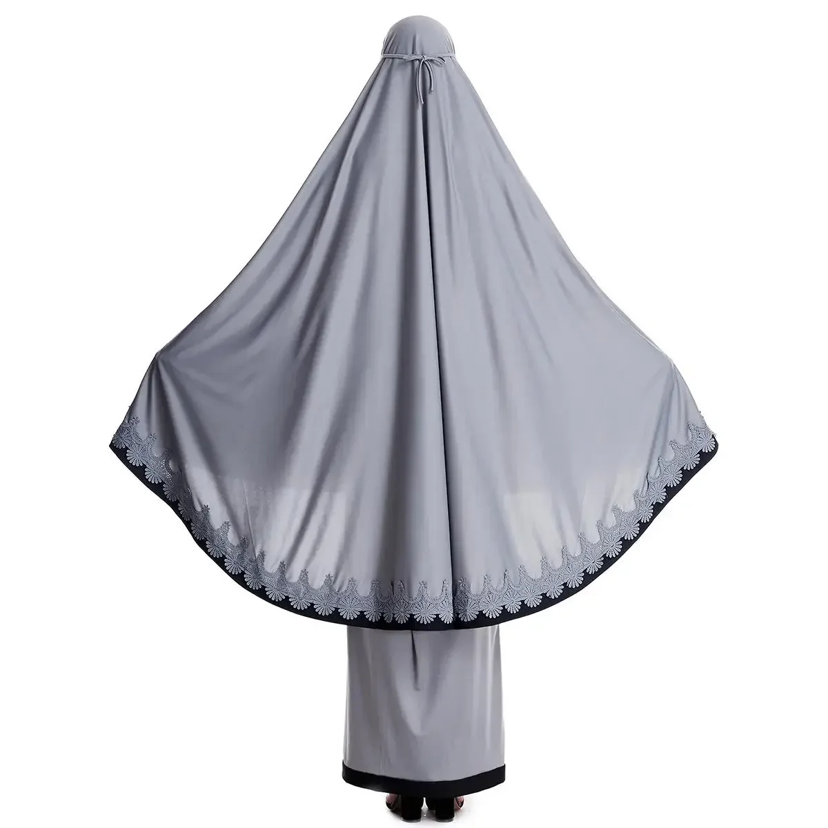 2 pièces vêtement de prière Abaya femmes musulmanes Abayas Hijab Maxi jupe ensemble turquie caftan Burqa Islam Khimar Robes Eid Robes à capuche