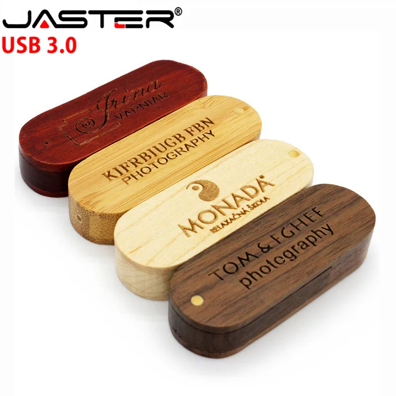 JASTER USB 3.0 Creative promotion (free custom logo) wooden 5-color Rotary saber model  flash drive 4GB/8GB/16GB/32GB/64GB