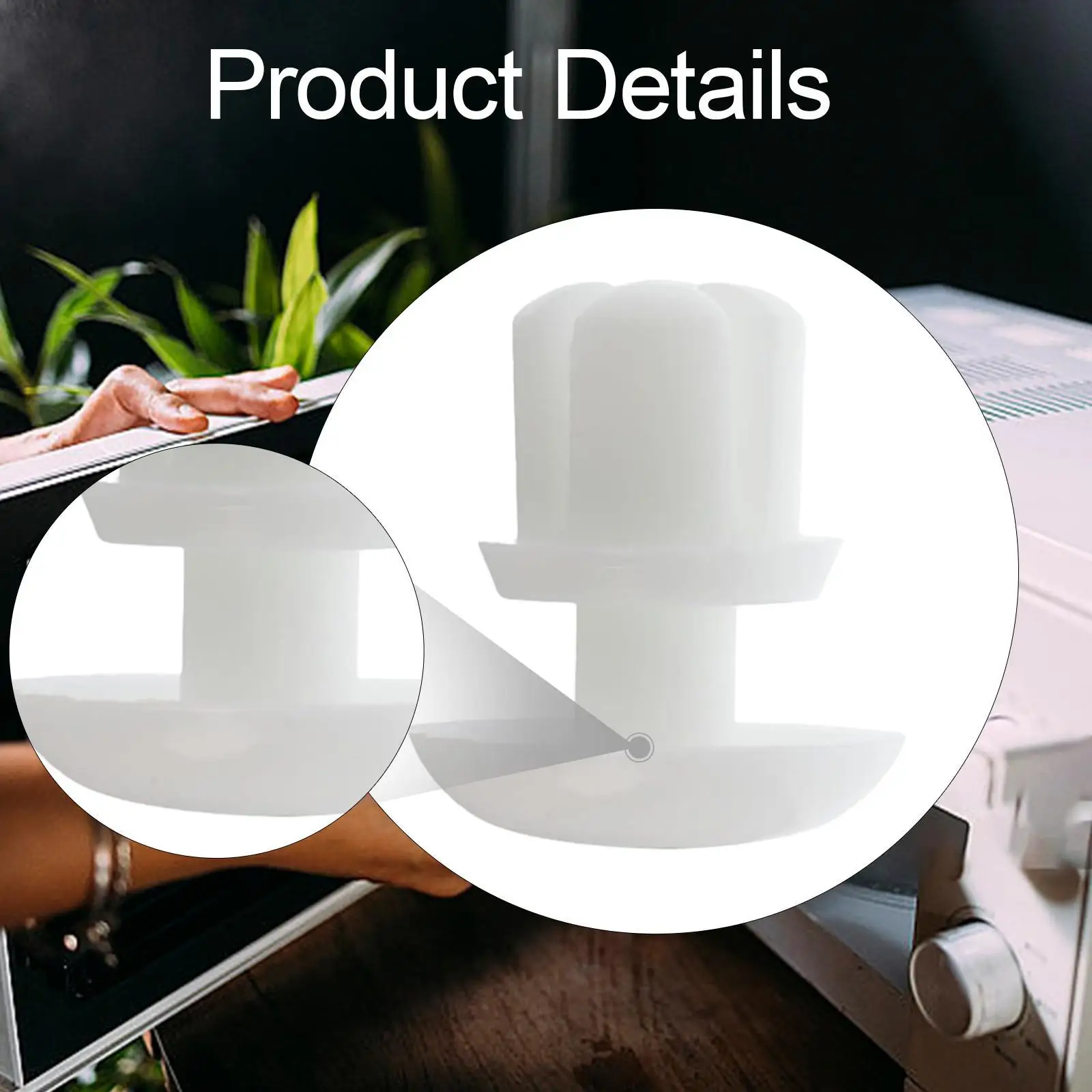 2 قطعة أجزاء ملحقات زر قفل الميكروويف سهلة التركيب قسط قوي إصلاح WB03x27704 WB02x10997 استبدال