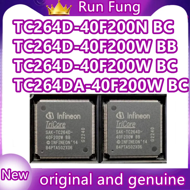 SAK-TC264D-40F200N BC SAK-TC264D-40F200W BB SAK-TC264D-40F200W BC SAK-TC264DA-40F200W BC QFP144 Chipset 1 pezzo/lotto