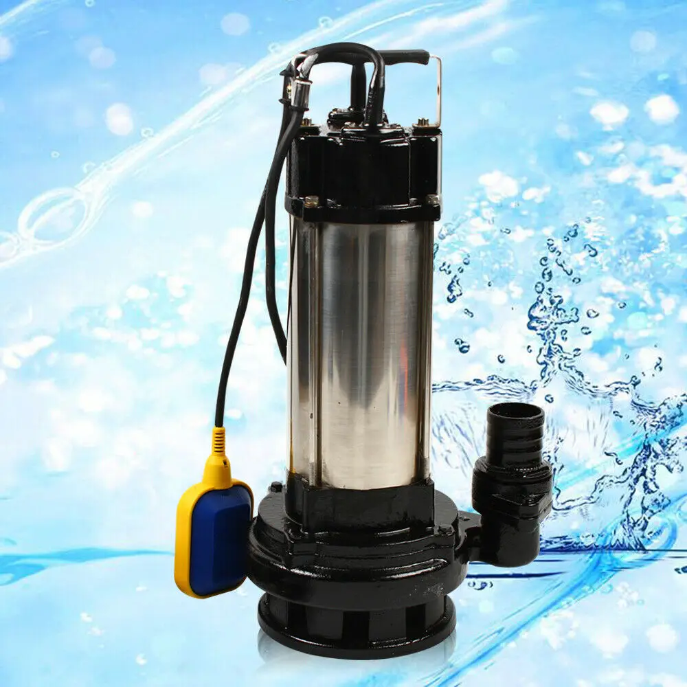 220V 1500W Dirt Water Submersible Pump Stainless Steel Dirt Water Pump 36000 L/H