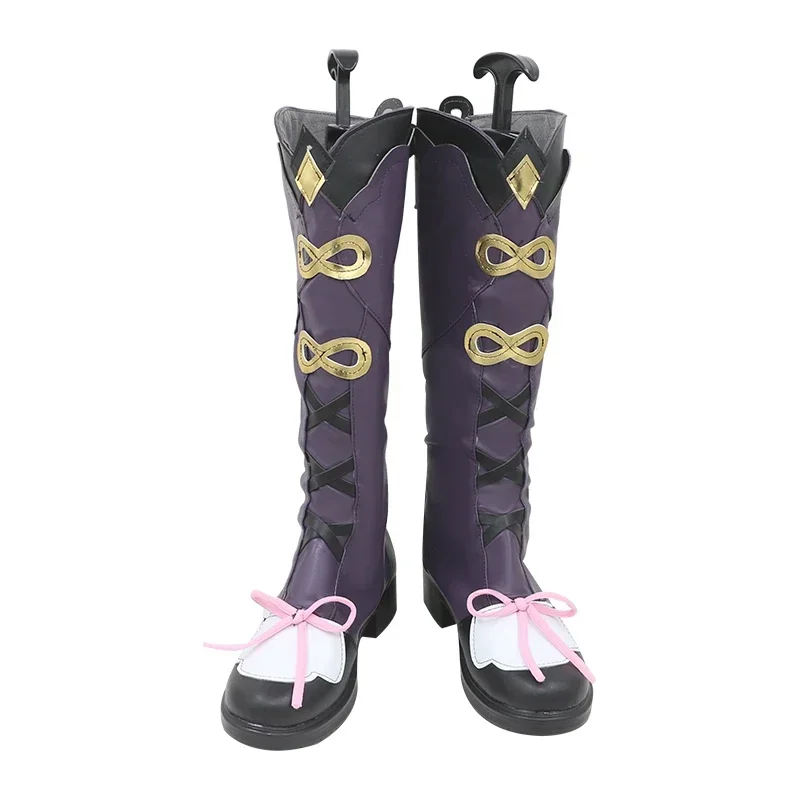 

Yunjin Cosplay Shoes Anime Genshin Impact Yun Jin High Boots Halloween Cosplay Costume Accessories Props