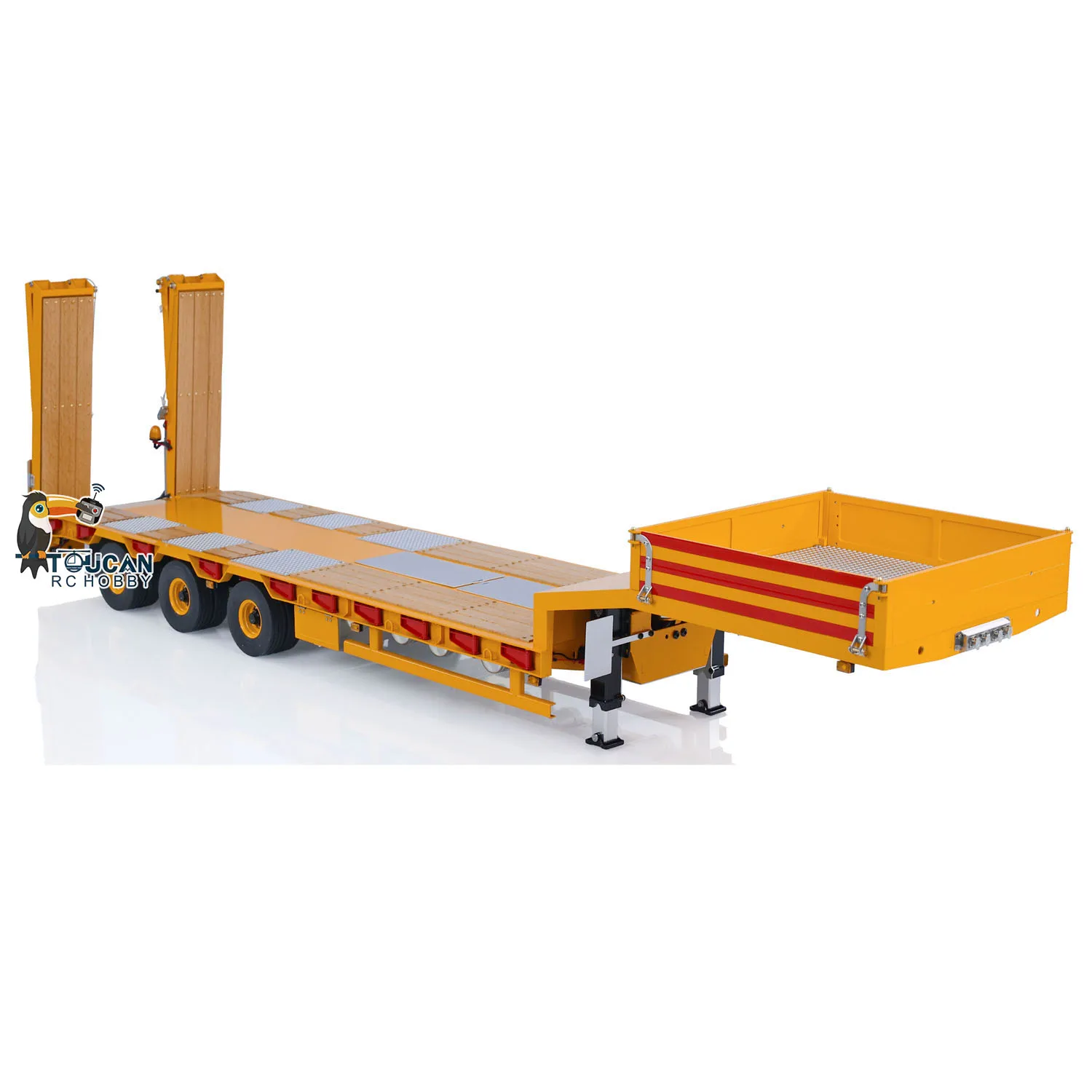 LESU 1/14 RC Hydraulic Metal Trailer Electronic Lifting with Light System Pump ESC Motor Valve Painted Toy Toucanhobby THZH1669