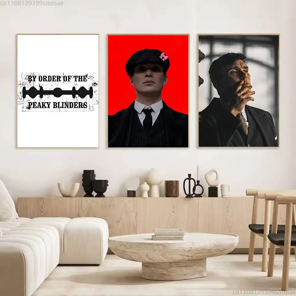 Movie P-Peaky B- Blinders Classic Poster Wall art print art suitable for living room bedroom bar parlor home decoration gift
