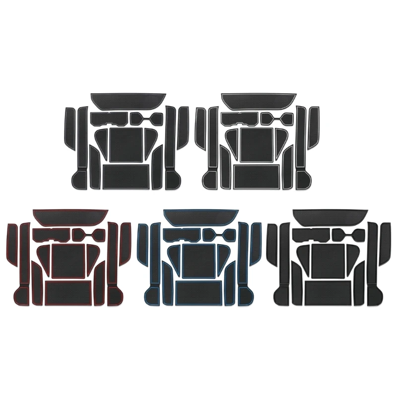 

Y1UB Thickened PVC Door Pocket Mat Reduces Noise and Prevents Items from Sliding While Driving