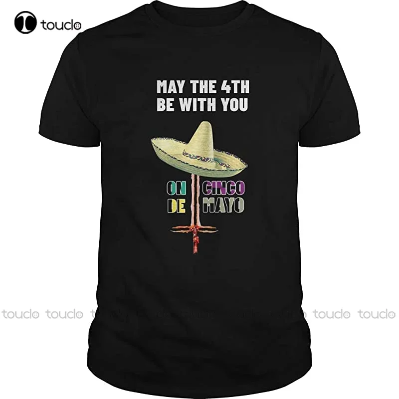 May The 4Th Be With You On Cinco De Mayo Men Women Black T Shirt Henley Shirt Women Fashion Tshirt Summer New Popular Tshirt