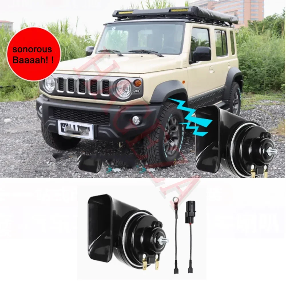 for Suzuki Jimny 2019+ 2/4Door Auto  Front Middle grille Speaker Car Electric Air Horn ABS 1PCS Car Refit Accessories