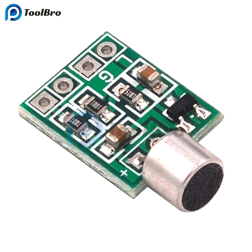 Mini Microphone Audio Amplifier Module Speaker Circuit Board DC 2.5-9V 14x12mm Mic Accessories