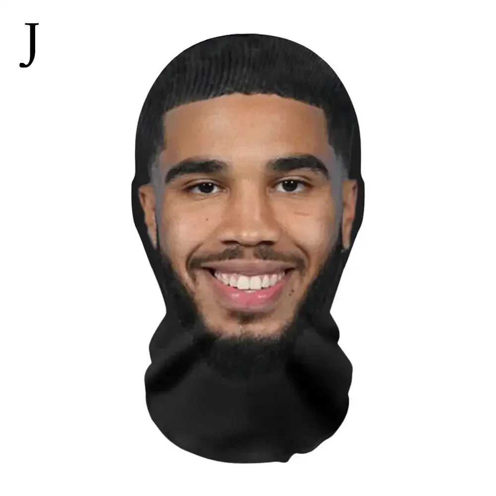 Maschera a pieno facciale stampata in 3D per uomini e donne, gioco di ruolo, copricapo, moda hip hop, passamontagna, copricapo, divertenti oggetti di scena cosplay