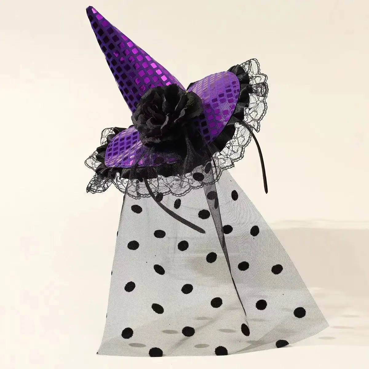

Halloween funny pumpkin hairband light luxury niche design children's hair hat fashionable personality simple versatile hair acc