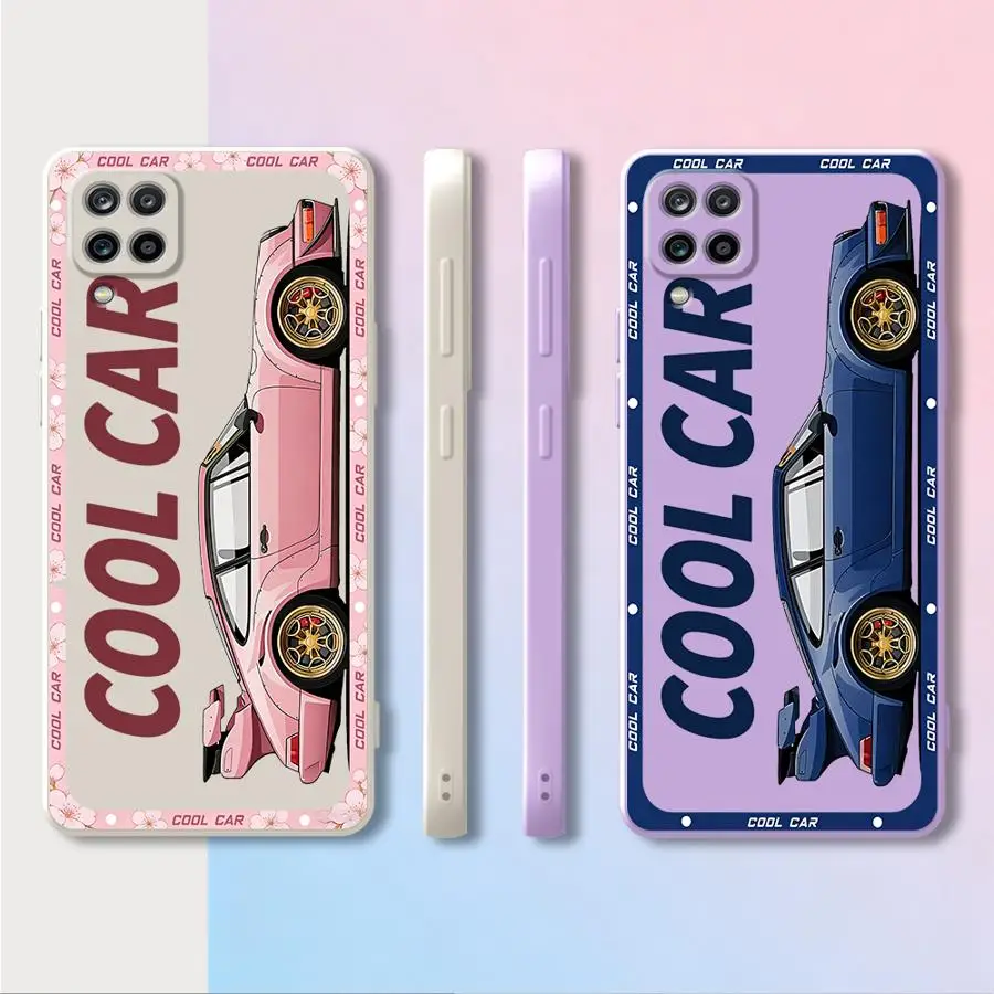 JDM Sport Car Phone Cover Case for Samsung Galaxy A50 A56 A06 A02s A71 A73 A03 A53 A05 A04 A20s A30s