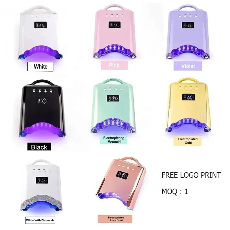 เครื่องอบเล็บยูวีไร้สาย New Light Professional 78W ชาร์จซ้ำได้ 39 ดวง LED 365nm+405nm