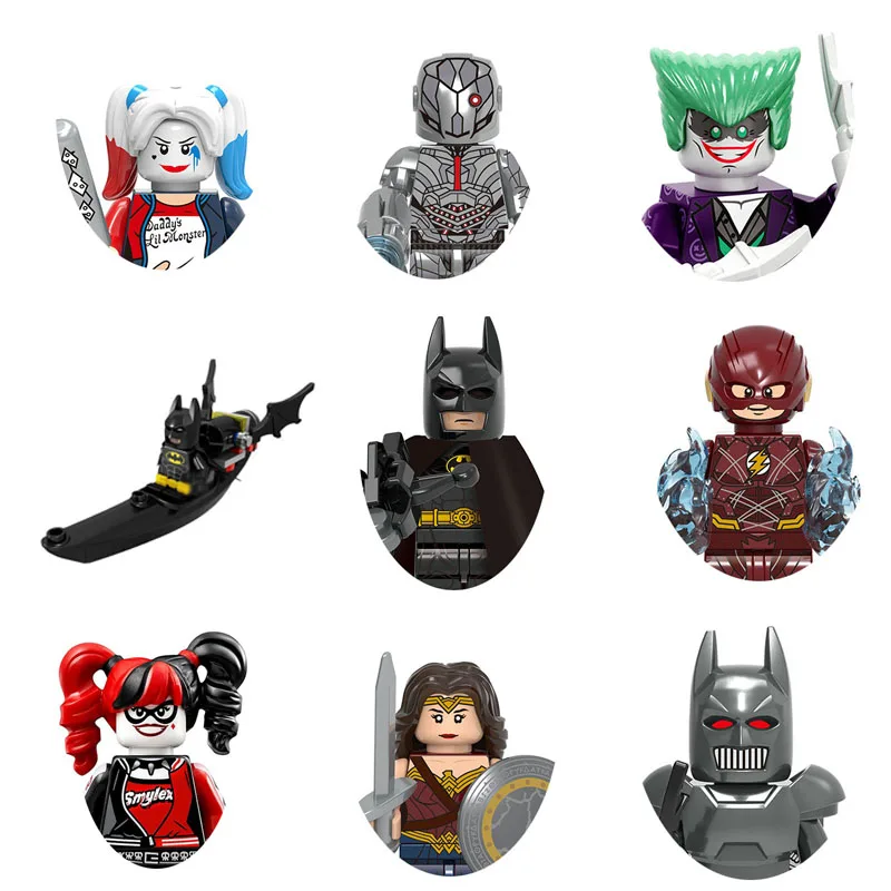 MG1007 Marvel Joker Batman Harley Quinn CatBuilding Blocks Hero Anime Bricks Dolls Mini Action Toy Figures Assemble Blocks Gift