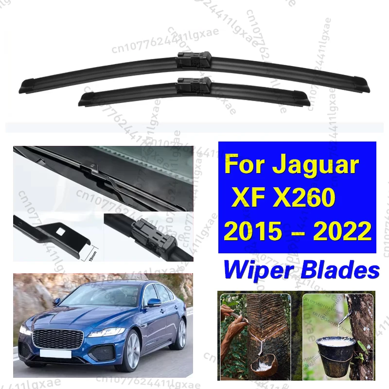 

Car Front Wiper Blades For Jaguar XF X260 2015 - 2022 Accessories Window LHD Windshield Windscreen Cleaning Replacement 28"+17"