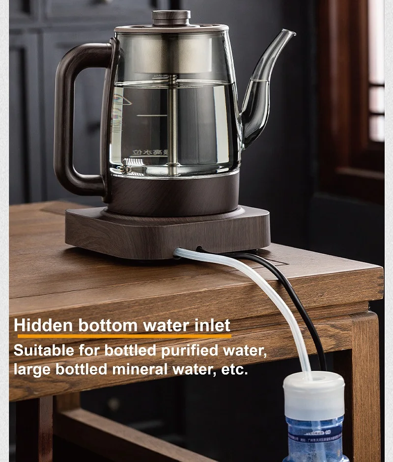 1500ml Pure Titanium Liner Automatic Bottom Electric Kettle Temperature Control Electric Tea Stove Home Smart Tea Maker 1500W