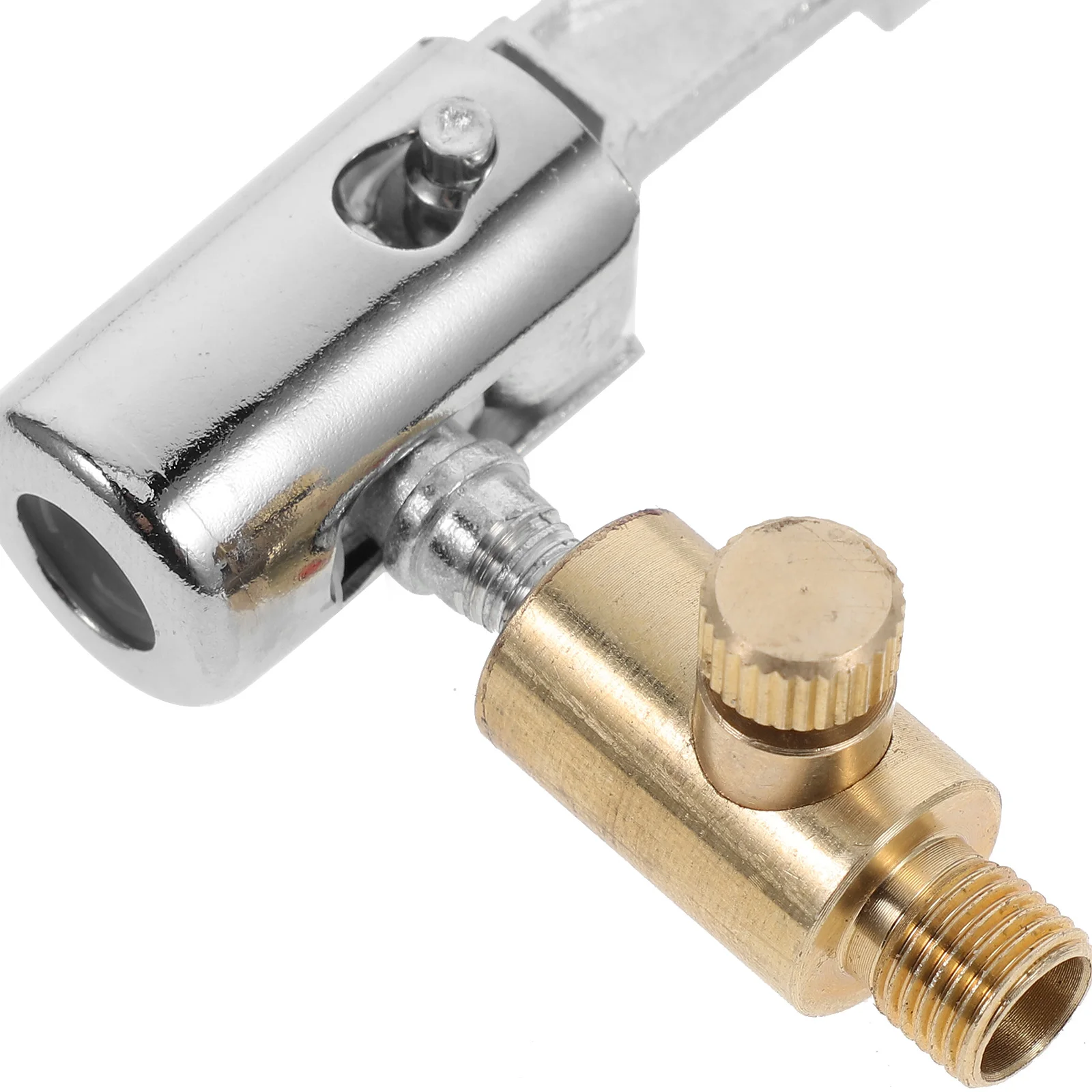 Portable Selflocking Air Pump Connector Quick Inflation Deflation Tire Nozzle Copper Steel Compatible Bike Hose Adapter