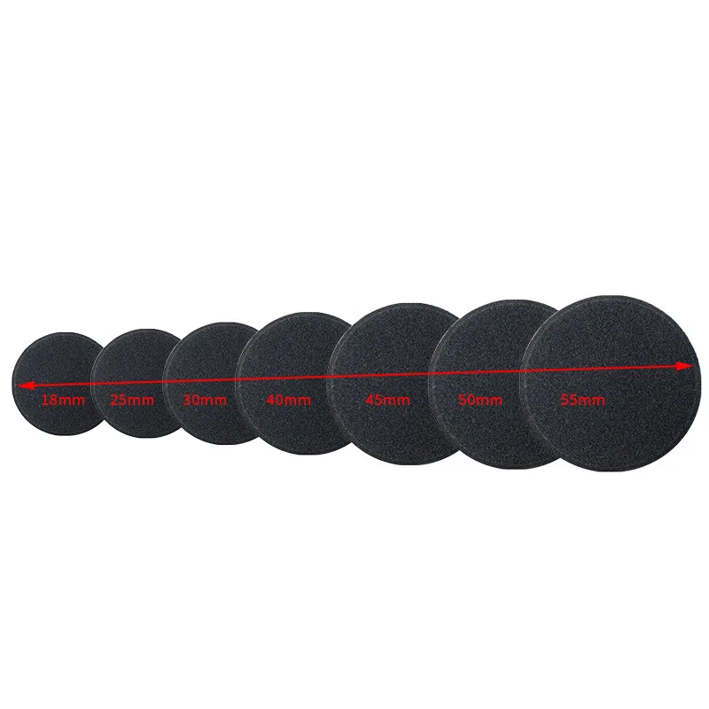 JCD 2pcs 18 25 30 35 40 45 50 55 60 65 70 75MM Headphone Replacement Foam Pad Ear Pad Sponge  Headset Cap Earphone Case - Image 2