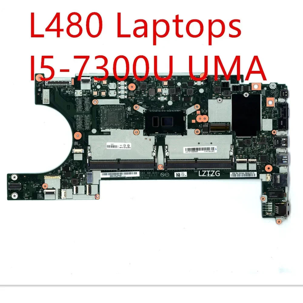 

Материнская плата для ноутбуков Lenovo Thinkpad L480, материнская плата, процессор I5-7300U UMA FRU 01LW351