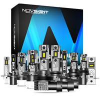 NOVSIGHT A500 T11 H4 LED Headlight For Car H7 LED H11 9005 9006 6500K 16000LM 60W 18V LED Auto Headlamp Fog Light Bulbs IP68