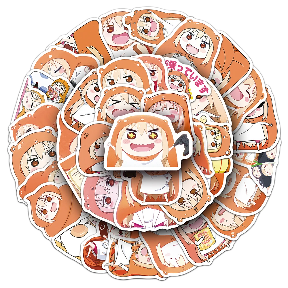 10/30/50pcs Anime Himouto! Umaru-chan autocollants Kawaii Doma Umaru dessin animé autocollant pour papeterie téléphone valise casque décalcomanie cadeau