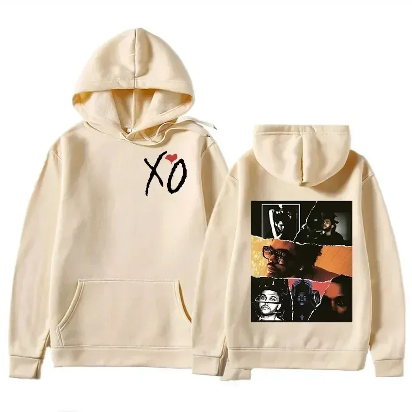 Retro The Weeknd Graficzna Bluza z Kapturem After Hours Til Dawn Oversize Męska Damska Hip Hop Rock Bluzy Harajuku Streetwear