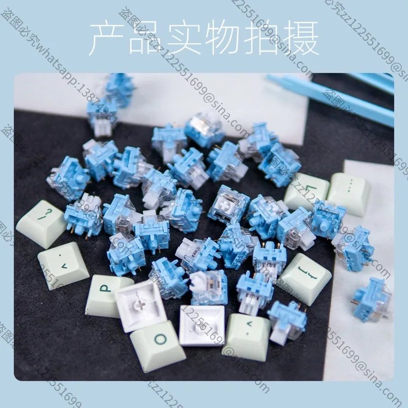 ينطبق على جسم عمود لوحة المفاتيح الميكانيكية، المحور الأخضر، المحور الأحمر، المحور الشاي، المحور الأبيض الصامت، ملحقات استبدال عمود تغيير المفتاح #2