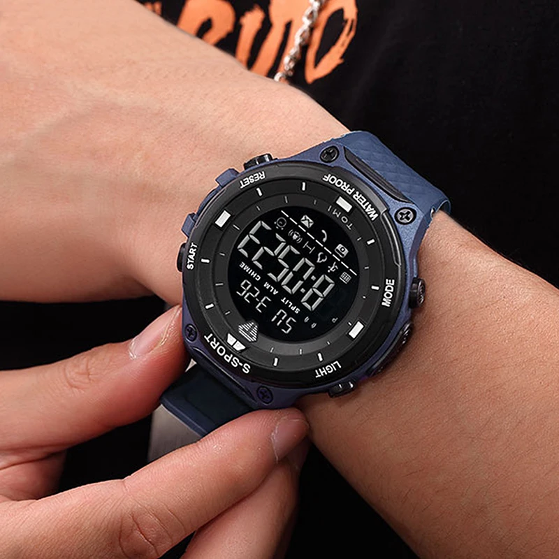 TOMI Men's Fashion Outdoor Sports Watch Digital Children's Multi functional Electronic Watch