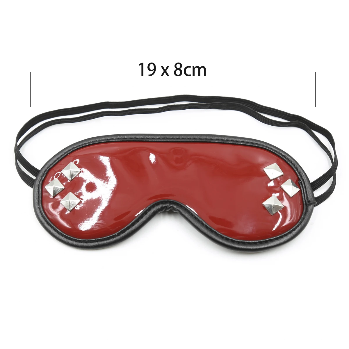 Thierry PU Leather Fetish Blindfold with Rivet for Couples Adult Games Slave Cosplay Bondage Restraint Sex Toys For Women