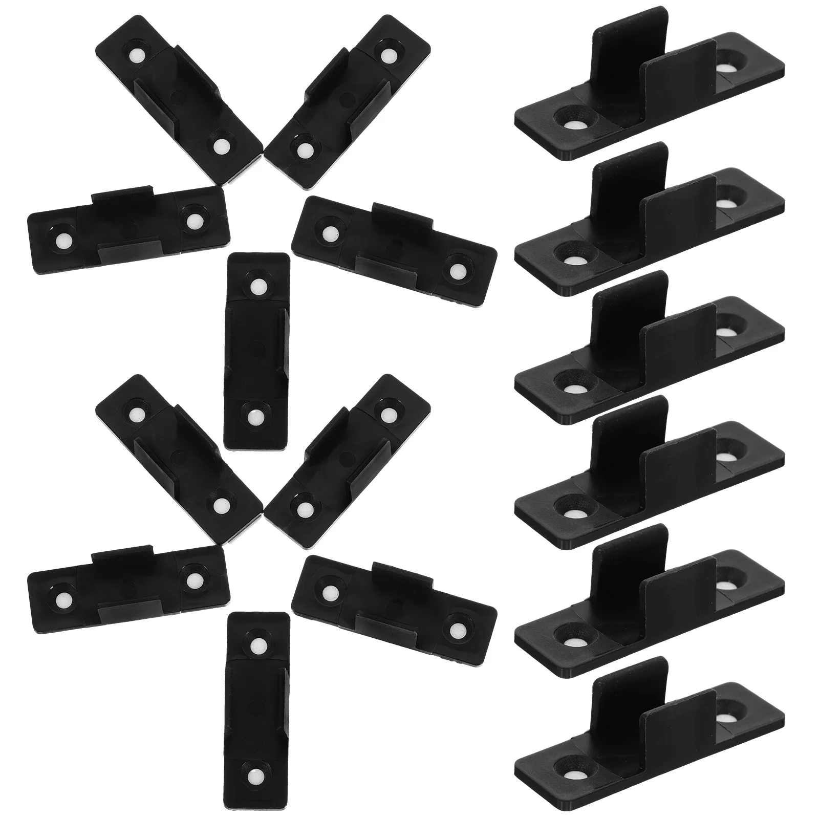 

20pcs Pen Clips Whiteboard Plastic Adhesive Buckles Marker Holders School Office Wall Mountable Small Pencil Clamps