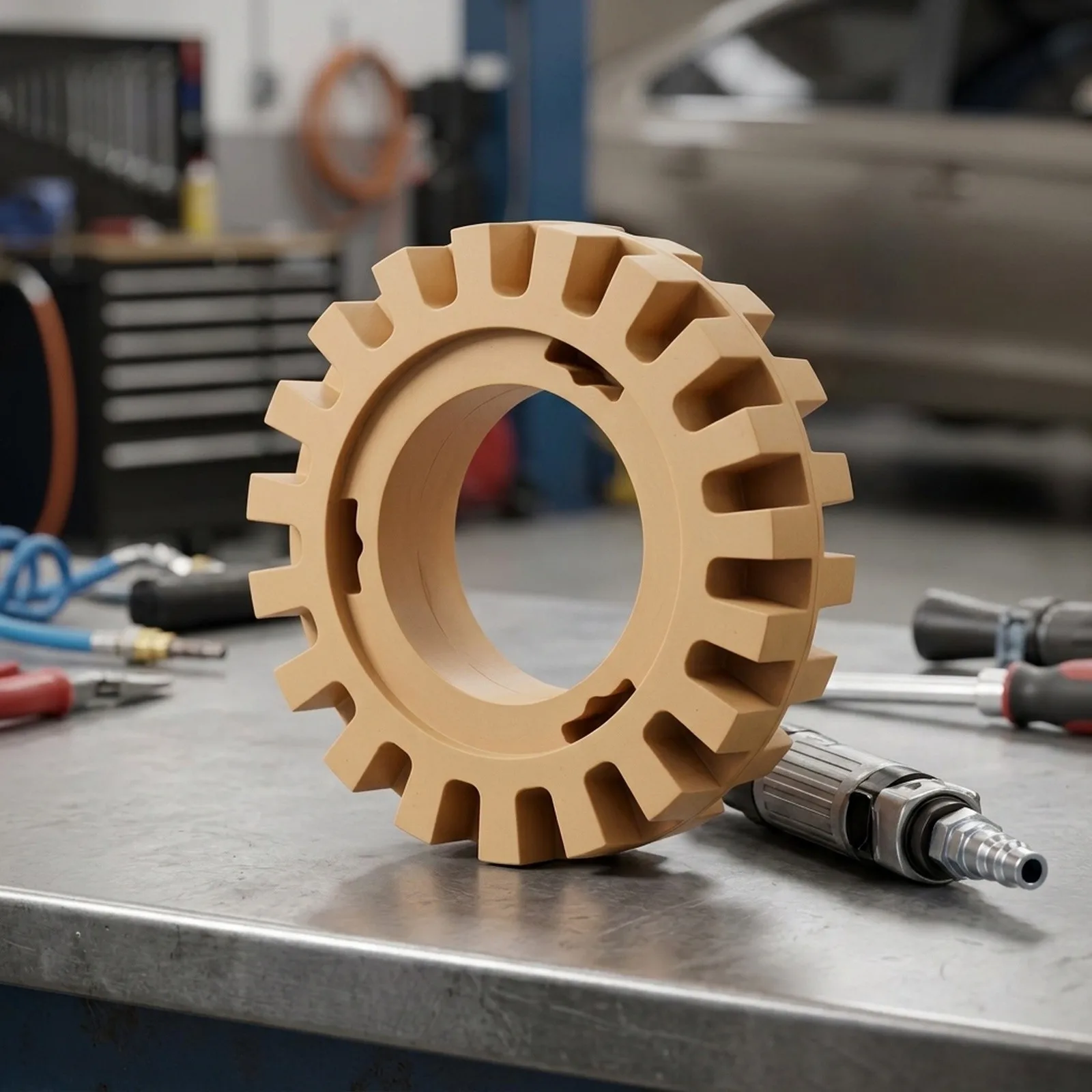 Efficient Vinyl Decal and Tape Remover for Wheels for durable Rubber Material Protects from Scratches Efficient
