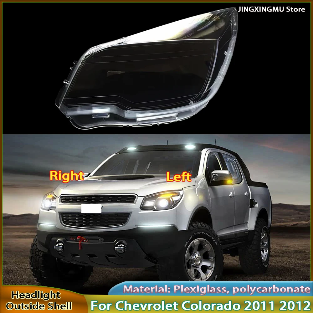 

For Chevrolet Colorado 2012-2014 Headlamp Cover Transparent Headlight Shell Lens Plexiglass Replace Original Lampshade