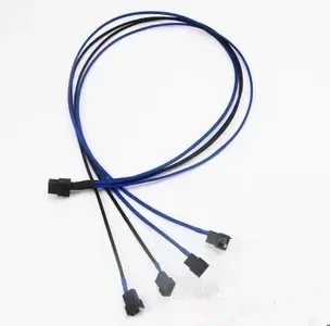 

Fan Supply Line Power Cable Module 6P-Micro 4P&3P 60cm for Corsair AX650 AX750 AX850(4 pcs)