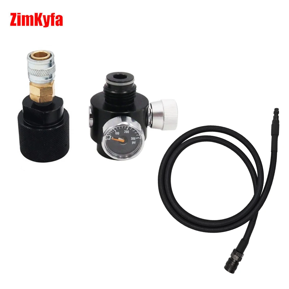 

HPA CO2 Tank Regulator W/ Low Pressure SLP FLEX Remote Hose Line to Regulating Range 0~200 psi