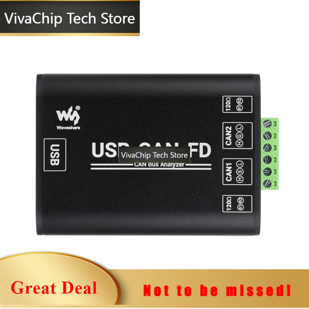 VivaChip TechIndustrial Grade CAN/CAN FD Bus Data Analyzer USB To CAN FD Adapter CAN/CAN FD Bus Communication Interface Card