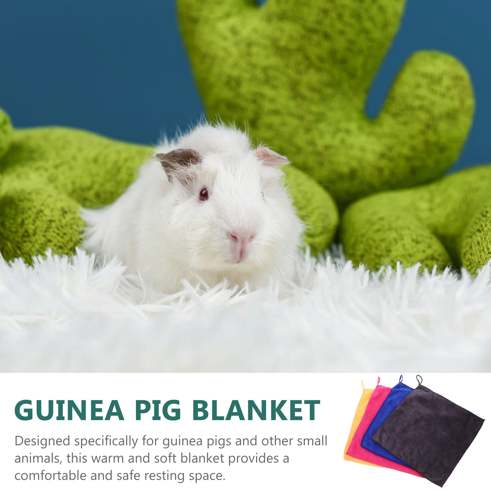 

8pcs Pet Blankets for Guinea Pigs Small Animals Washable 30x30cm Thick Sleep Mats Cage Liners Gray Orange Comfortable