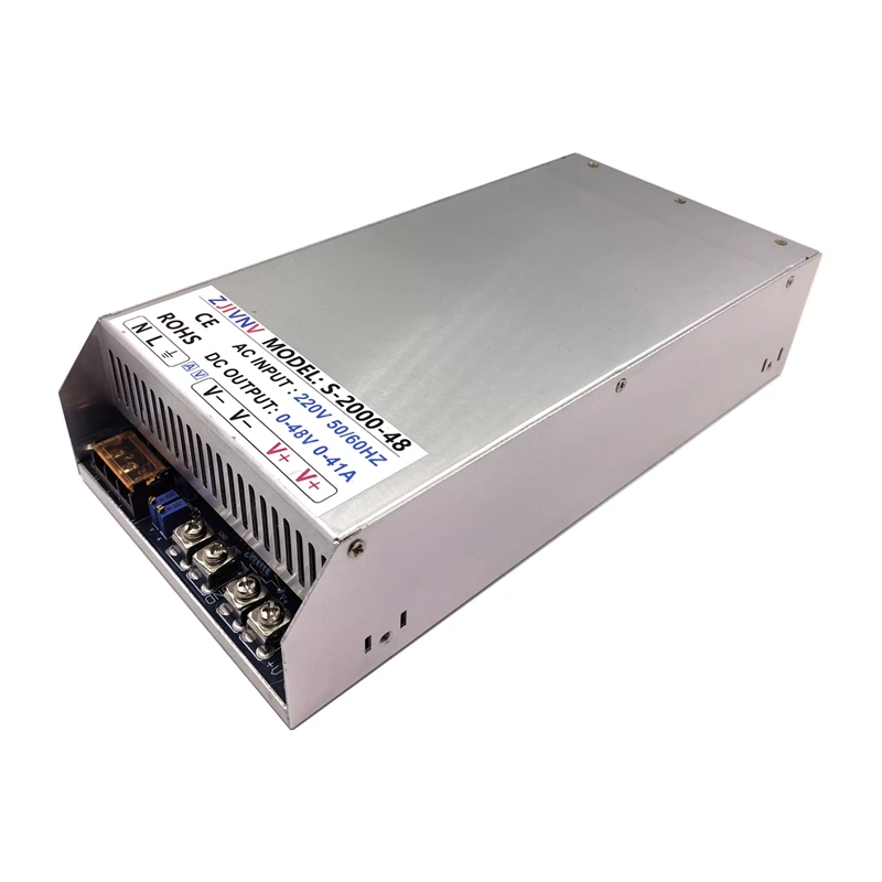 

1500W Switching Power Supply Input 110VAC/220VAC Output Voltage DC 0-12V 24V 36V 48V 60V 80V 90V 110V 220V Mini Size S-1500