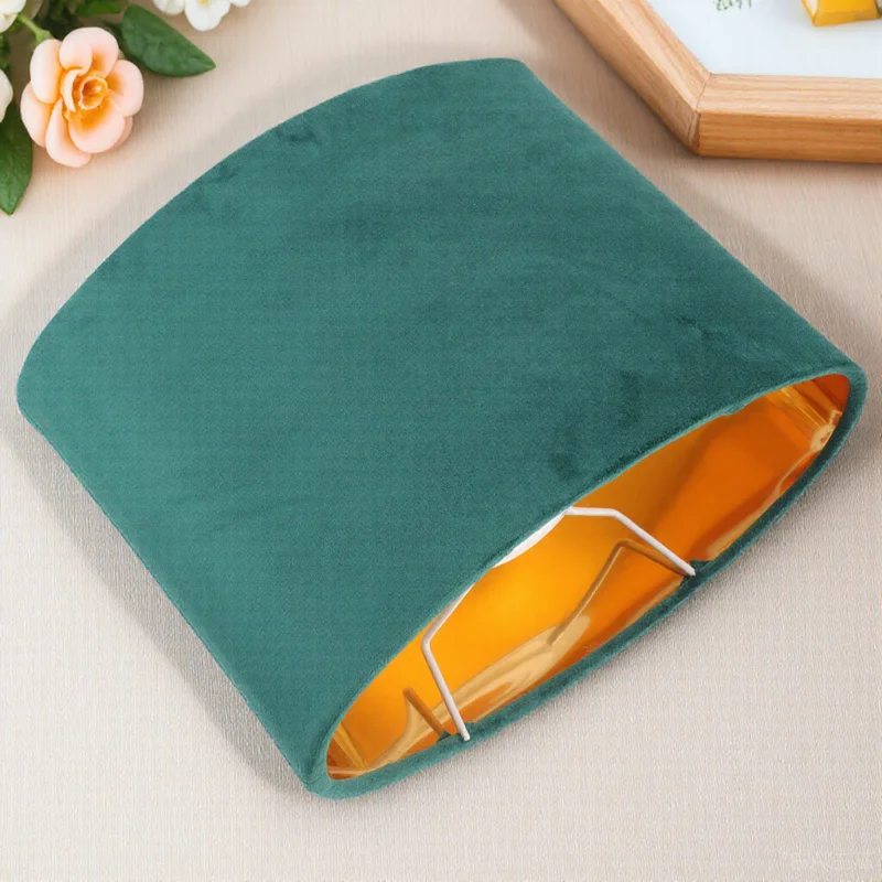 البيضاوي عاكس الضوء بسيط القماش غطاء المصباح لغرفة النوم السرير مصباح أرضي دائم ضوء ملحق هووسورمينغ هدية العملي مستقرة