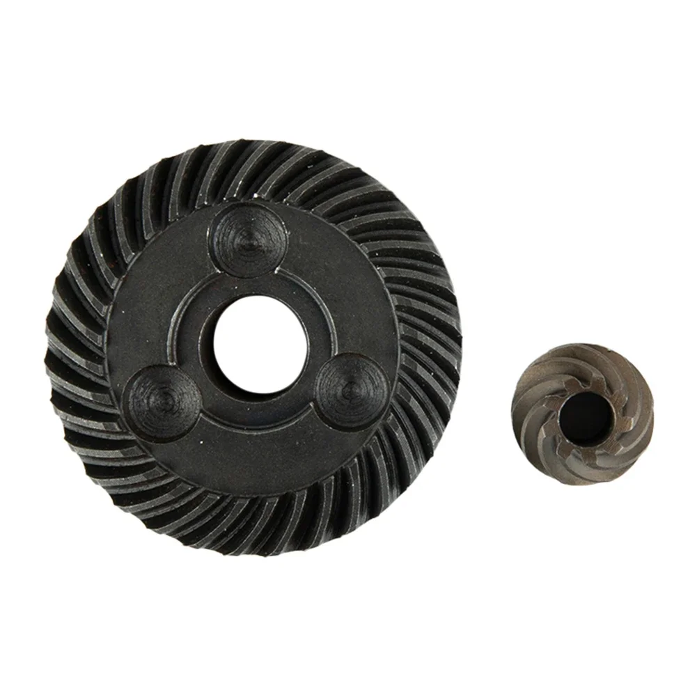 2Pcs Set Straight Spiral Bevel Gear Set Steel Straight/Helical Teeth Power Tools Accessories For GWS6-100 Angle Grinder