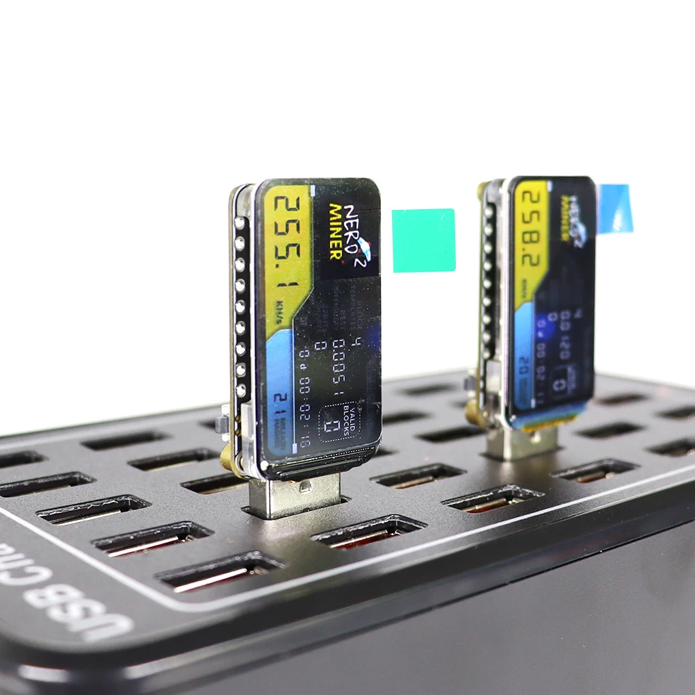 NerdMiner Mini USB Bitcoin Miner 250KH/s BTC Solo Lottery Mining Machine LCD Display