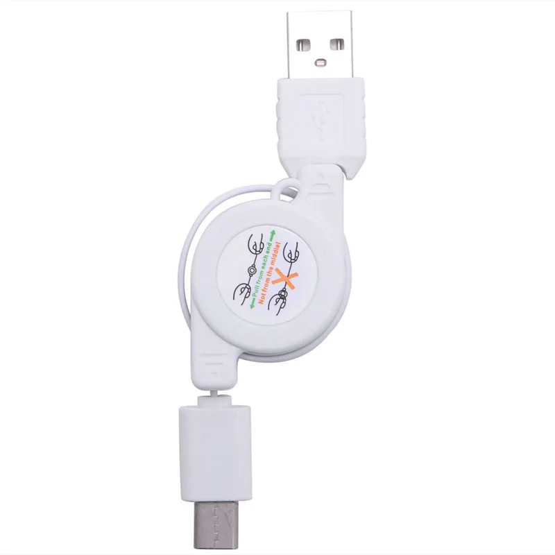 Cellphone Tablet Retractable USB 2.0 A Male to USB C Type C Data Charging Cable