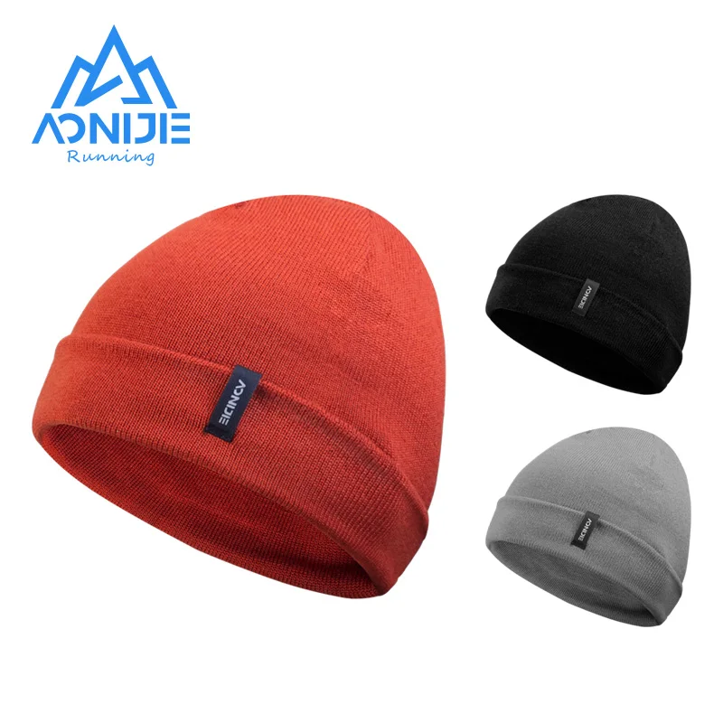 AONIJIE  Warm Soft Wool Cap Hats Snowboarding Hats Double Layer Thickening for Camping Hiking Running Cycling Skiing