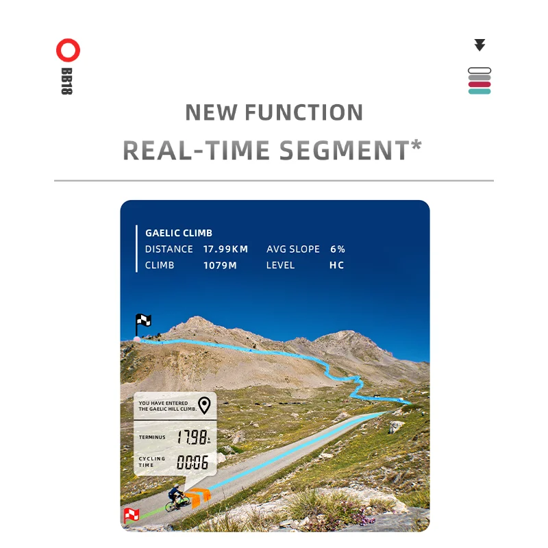 BLACKBIRD-Ordinateur de vélo GPS sans fil BB18, compteur de vitesse de vélo, affichage de l\'odomcirculation, prise en charge étanche, capteur de