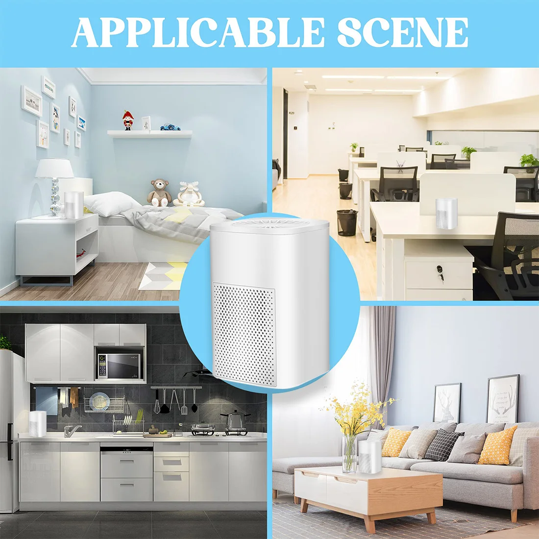 Xiaomi Portable Air Purifier Freshener HEPA Filter Air Cleaner Peculiar Smell Second-hand Smoke Odor for Home Bedroom Office Car