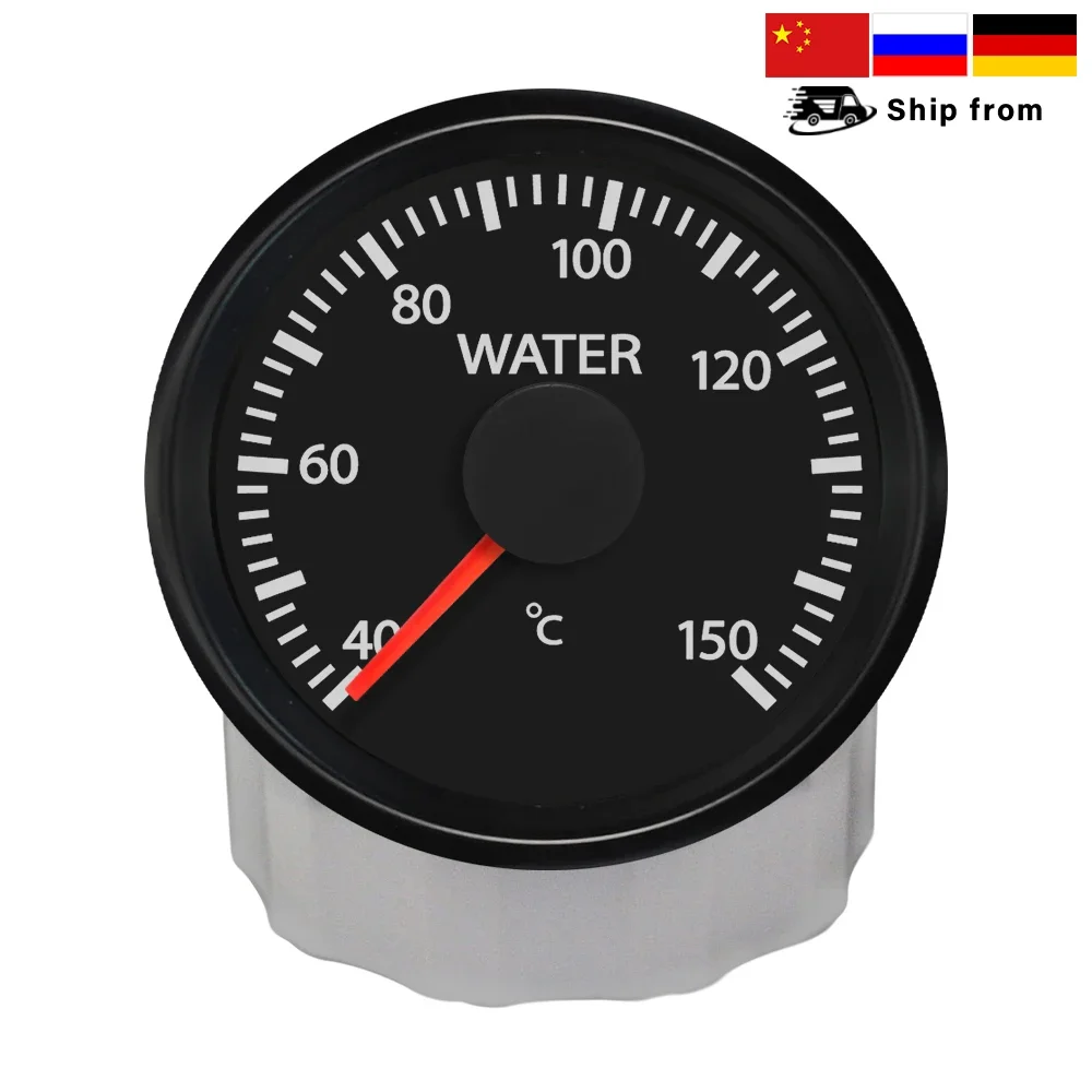 Universal 52mm WiFi Water Temp Meter 40-150℃ Compatible with All Types and Ranges Ohm Sensor 9-32V White Yellow Backlight New