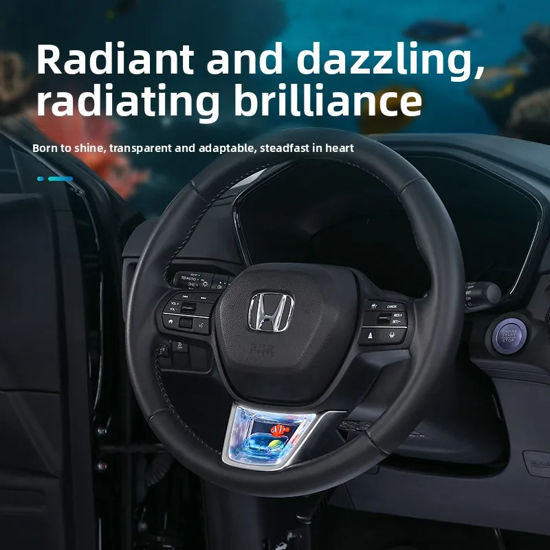 

CRV Accord Civic руль декоративные блестки аксессуары для салона автомобиля 3D наклейки мультфильм аниме