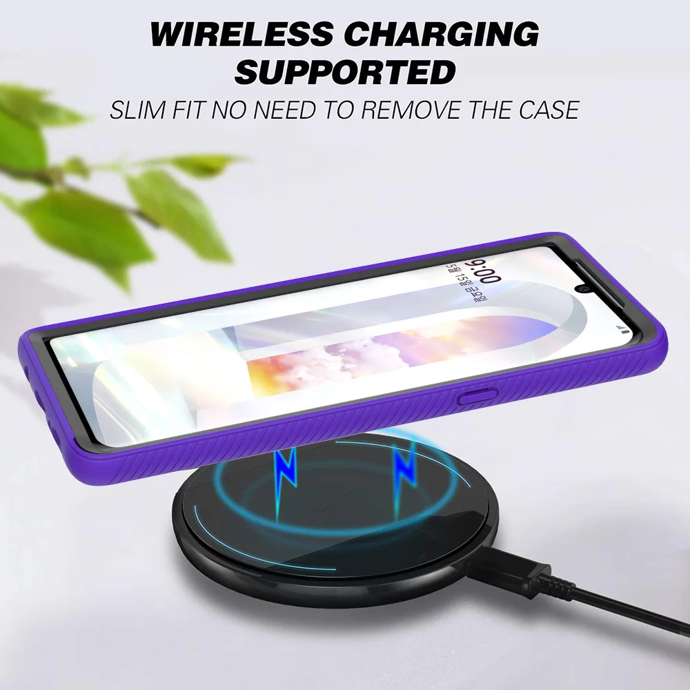 Heavy Duty Defend Case for LG Velvet 5G 6.8" LM-G910EMW Shockproof Phone Cover Hard PC Front Frame + TPU Shell Funda Capa view 6