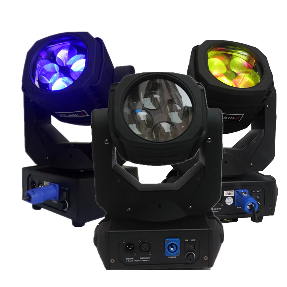 8pcs/lot Night club dj dmx512 4x25w rgbw 4in1 led super beam moving head light for sale