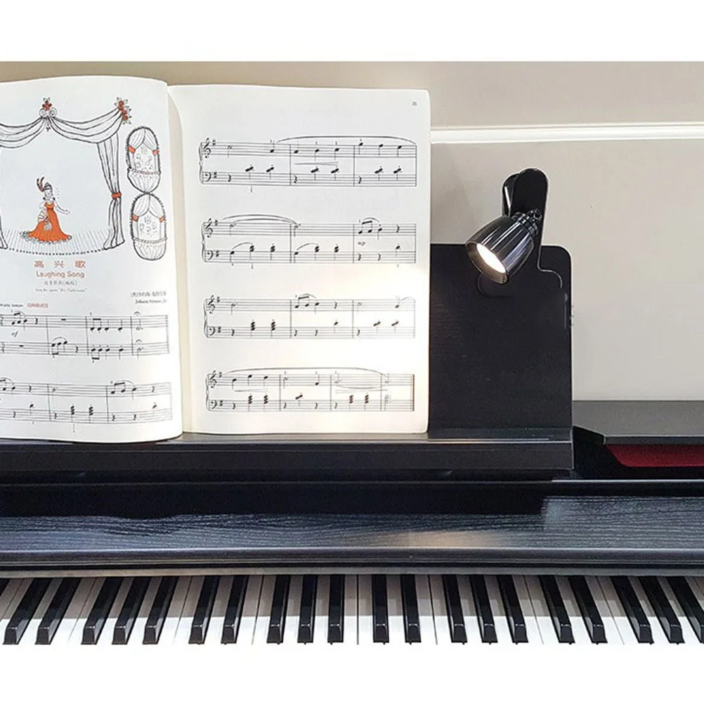 

LED Clip on Reading Lamp USB Rechargeable Portable Book Laptop Notebook Pc Desk Light Eye Protection Reading Lamp Black White