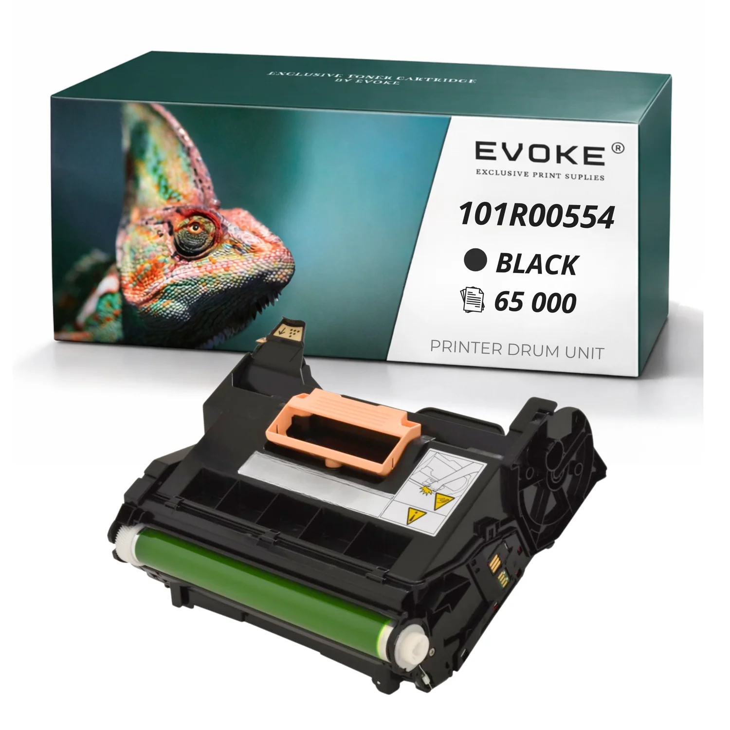 Evoke Compatibele Trommel voor Xerox 101R00554 R00554 Zwart 65000 Pagina's Versalink B400 B405