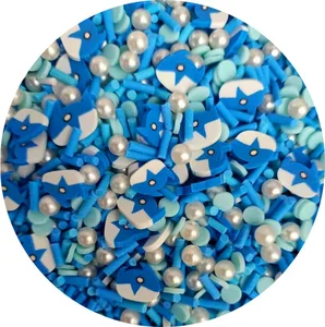 Cileras de nieve de Navidad mezcladas Slime Christmas Polymer Clay Sprinkles Crafts Soft Clay Caker de uñas Diy Cristal de relleno de barro de relleno 12 Mejores Polimadores de Ventas Sprinkles de arcilla - №10